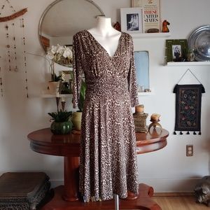 AA Studio Knit Cheetah Print Dress